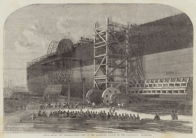 Kettingschijven en Remuitrusting gebruikt bij de Poging tot Lancering van de Leviathan door Edwin Weedon